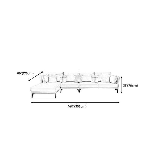 Modern Stain-Resistant Faux Leather Sofa Square Arm Sectional for Apartment Clearhalo 'furn' 'furn_sectionals' 'Furniture' 'furniture_sectionals' 'Living Room Furniture' 'Sectionals' 1200x1200_ce1bc588-3367-4be0-8f18-50e31249c723