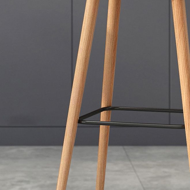 Modern Armless Backrest Counter Stool Wood Cashier Bar Stool with Plastic Seat Clearhalo 'Bar Furniture' 'Bar Stools' 'bar_stools' 'furn' 'furn_bar_stools' 'furniture_bar_stools' 'Kitchen & Dining Furniture' 'kitchen&dining_furn' 'kitchen' 'kitchen_furn' Furniture' 1200x1200_ce2064a6-34a6-4615-895e-b7e9f98ae4c6