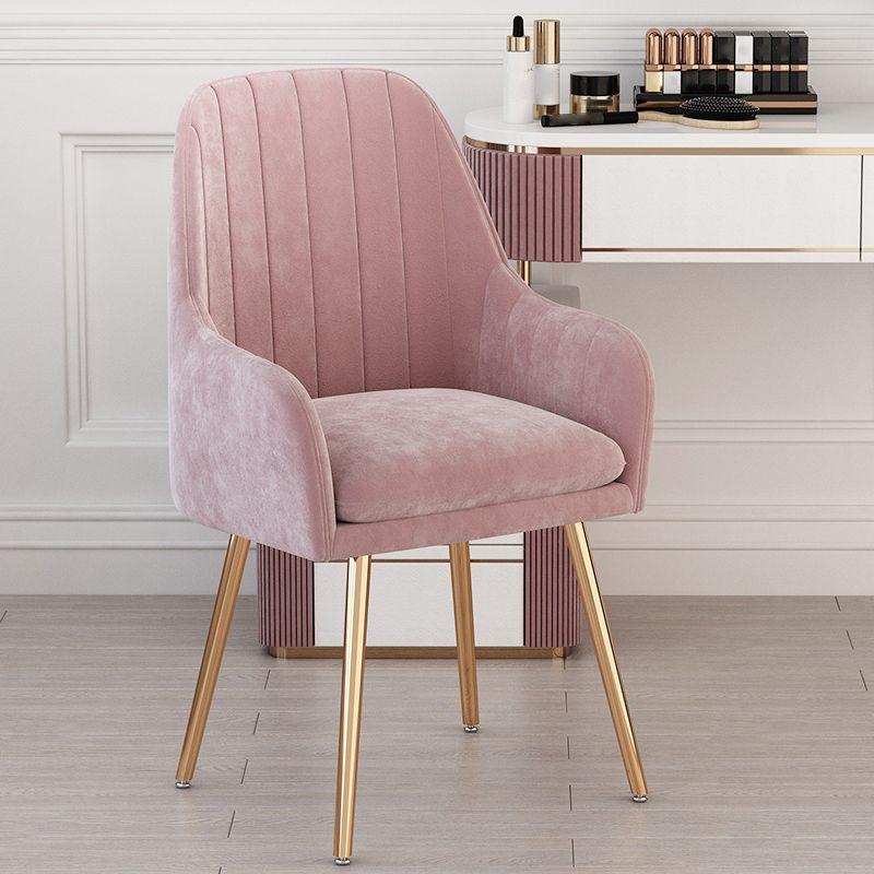 Scandinavian Upholstered Arm Dining Chair Solid Back Dining Single Chair for Home Clearhalo ' kitchen&dining_furn' 'Dining Chairs' 'Dining Tables & Seating' 'dining_chair' 'furn' 'furn_dining_chair' 'Furniture' 'furniture_dining_chair' 'Kitchen & Dining Furniture' 'kitchen' 1200x1200_ce21775c-5c1e-42ac-8c86-7f1828496844
