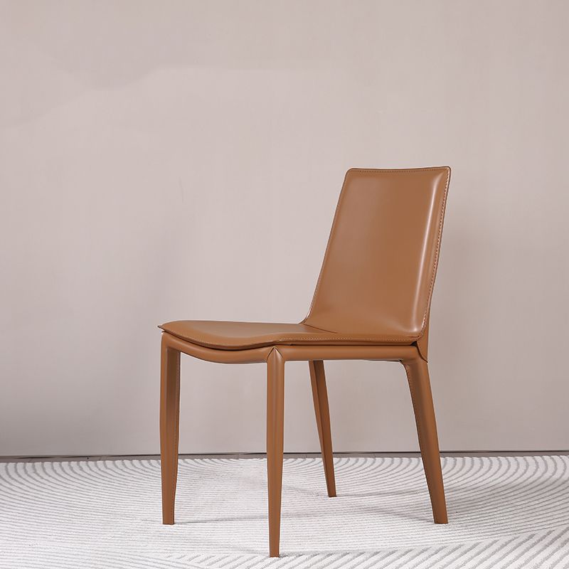 Faux Leather Dining Chair Contemporary Side Dining Chairs for Home