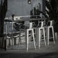 Industrial Black Wood Pub Table with Rectangle Table Top Trestle Table - 42" H Clearhalo 'Bar Furniture' 'Bar Tables' 'bar_tables' 'furn' 'furn_bar_tables' 'Furniture' 'furniture_bar_tables' 'Kitchen & Dining Furniture' 1200x1200_ce23c440-9d4f-4565-9d6f-b69f503f6c9f