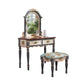 Victorian Wood Vanity Set with Stool and Mirror in Antique Oak Vanity Clearhalo 'Bedroom Furniture' 'furn' 'furn_makeup_vanities' 'Furniture' 'Makeup Vanities' 'makeup_vanities' 1200x1200_ce2407d6-0326-465d-aa0b-2677a34a1796