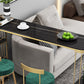 Living Room Stone Top Counter Table Iron Base 42-inch Height Glam Style Bar Table Clearhalo 'Bar Furniture' 'Bar Tables' 'bar_tables' 'furn' 'furn_bar_tables' 'Furniture' 'furniture_bar_tables' 'Kitchen & Dining Furniture' 1200x1200_ce24793e-5263-4a0e-9e8d-b82ecedfa1ce