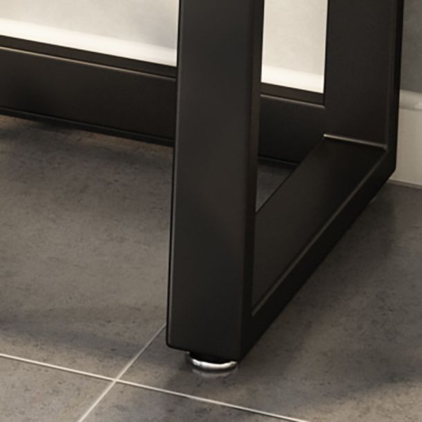 Solid Wood Writing Desk Brown L-Shape Desk with Black Steel Table Leg Clearhalo 'furn' 'furn_office_desk' 'Furniture' 'furniture_office_desk' 'Office Desks' 'Office Furniture' 'office_desk' 1200x1200_ce258f8a-2c86-4c5f-8659-b6ad5f427f91