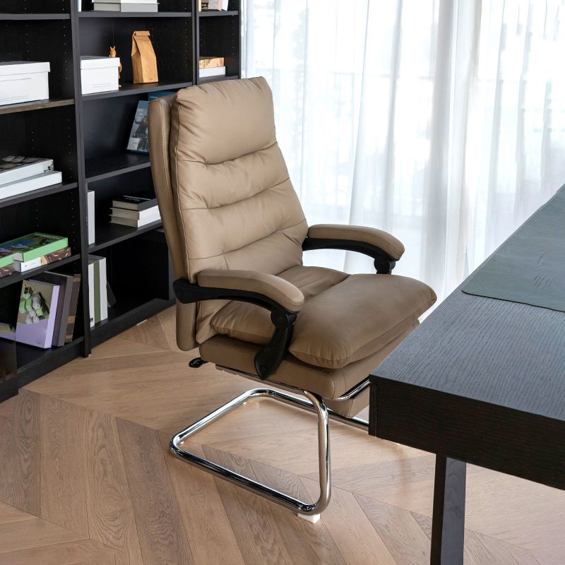 31"W Contemporary Arm Chair Upholstered Tilt Mechanism Swivel Chair Clearhalo 'furn' 'furn_office_chair' 'Furniture' 'Office Chairs' 'Office Furniture' 'office_chair' 1200x1200_ce2684f3-877b-41d2-ace9-38ee7ad10ca6
