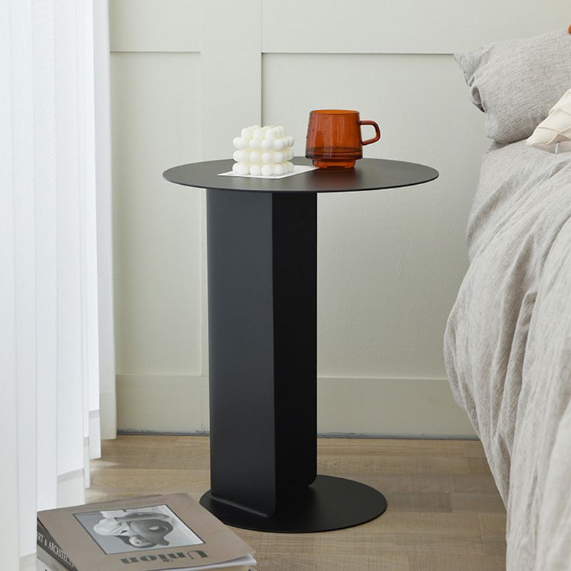 ミッドセンチュリーモダンラウンドサイド表19.68インチ台座エンドテーブル