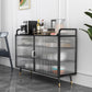 13.78"W Sideboard Glam Style Black Dining Server for Kitchen and Living Room Clearhalo 'buffet_sideboard' 'Buffets & Sideboards' 'furn' 'furn_buffet_sideboard' 'Furniture' 'Kitchen & Dining Furniture' 1200x1200_ce2a52f7-04f9-4f92-8e9a-db69a6cdc919