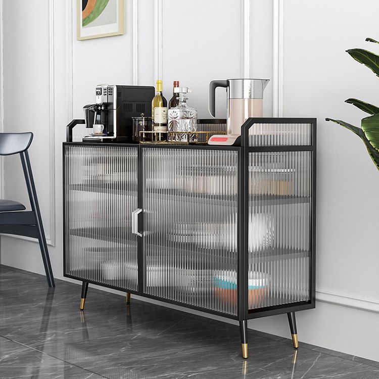 13.78"W Sideboard Glam Style Black Dining Server for Kitchen and Living Room Clearhalo 'buffet_sideboard' 'Buffets & Sideboards' 'furn' 'furn_buffet_sideboard' 'Furniture' 'Kitchen & Dining Furniture' 1200x1200_ce2a52f7-04f9-4f92-8e9a-db69a6cdc919