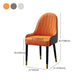 Glam Style Wood Chair Faux Leather Parsons Side Chair for Dining Room 20.8"x21.6"x35.4" Clearhalo 'Dining Chairs' 'Dining Tables & Seating' 'dining_chair' 'furn' 'furn_dining_chair' 'Furniture' 'furniture_dining_chair' 'Kitchen & Dining Furniture' 1200x1200_ce2b927a-c62b-441c-85d5-d18b305c0dff