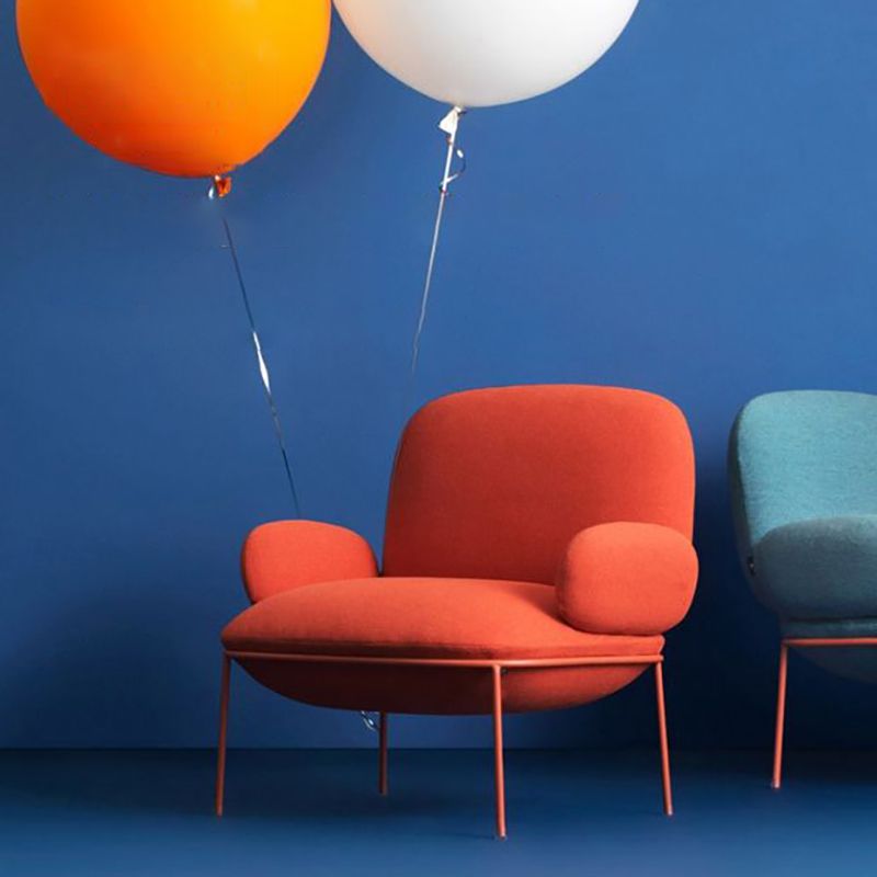 Contemporary 32.3"Wide Velvet Fixed Back Sponge 4 Legs Arm Chair Clearhalo 'Accent Chairs' 'accent_chairs' 'Chairs & Seating' 'furn' 'furn_accent_chairs' 'Furniture' 'Living Room Furniture' 1200x1200_ce2e0c72-e886-4eb8-86ba-3ab7d5dc4f4d