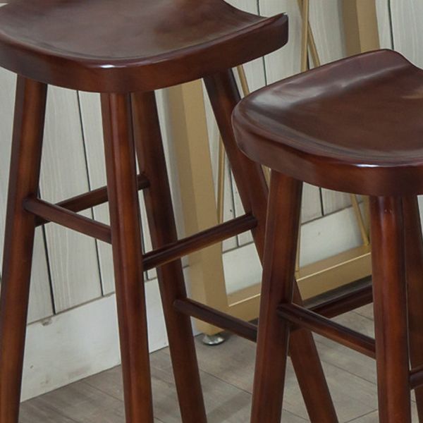 Modern Armless Backless Counter StoolWood Cafe Bar Stool with Wooden Seat and Pedal Clearhalo 'Bar Furniture' 'Bar Stools' 'bar_stools' 'furn' 'furn_bar_stools' 'Furniture' 'furniture_bar_stools' 'Kitchen & Dining Furniture' 1200x1200_ce2f90d0-8ac9-41d7-b0e4-34803d4058ae