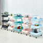 Plastic Bookshelf, 3 Tiers Contemporary Bookcase for Home Office