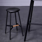 Scandinavian Black Counter Stools Metal Wood Backless Bar Stools with Round Seat Clearhalo 'Bar Furniture' 'Bar Stools' 'bar_stools' 'furn' 'furn_bar_stools' 'furniture_bar_stools' 'Kitchen & Dining Furniture' 'kitchen&dining_furn' 'kitchen' 'kitchen_furn' Furniture' 1200x1200_ce33a543-ee2f-46b9-acfc-2464e2bf2439