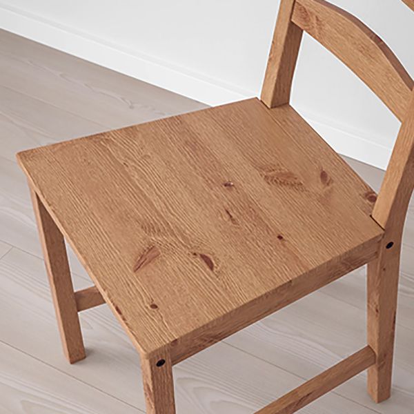 Speisesaal Armless Essstuhl Massive Holz Leiter Rückseite Stuhl