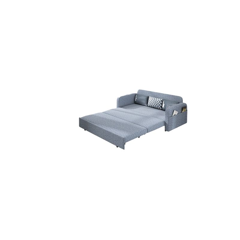 Tight Back Contemporary Square Arm Cotton Blend Sofa Bed in Grey Clearhalo 'furn' 'furn_sofas' 'Furniture' 'furniture_sofas' 'Living Room Furniture' 'Sofa' 'sofas' 1200x1200_ce347a99-41f9-49d3-a03b-e2a3eb12902b