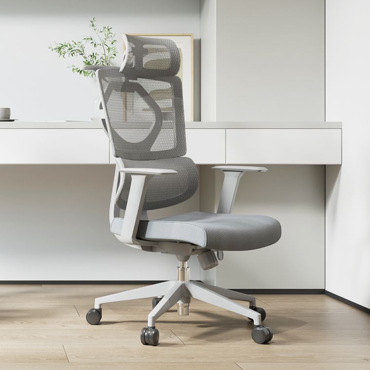 Fixed Arms Desk Chair Adjustable Seat Height Chair with Breathable Back Clearhalo 'furn' 'furn_office_chair' 'Furniture' 'Office Chairs' 'Office Furniture' 'office_chair' 1200x1200_ce34a2e7-3a55-4a8d-b65f-b33e539b231a