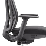 Silla de malla de escritorio moderna silla de oficina de oficina en gris/negro