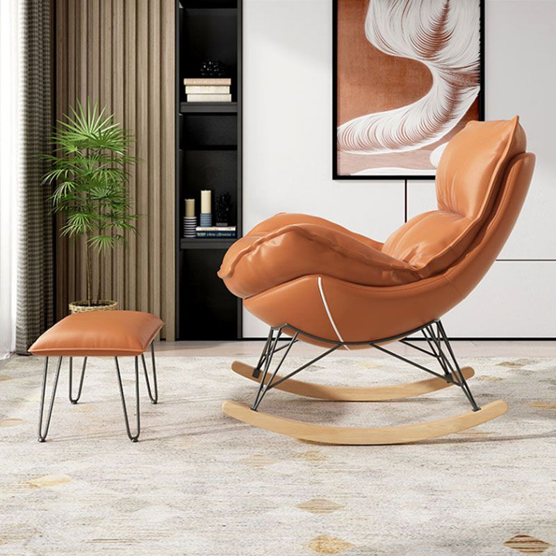 Luxury Leisure Home Rocker Chair Waterproof Chair for Living Room Clearhalo 'Chairs & Seating' 'furn' 'furn_rocking_chairs' 'Furniture' 'Living Room Furniture' 'Rocking Chairs' 'rocking_chairs' 1200x1200_ce355ddc-82f2-41fe-9f9c-bba789b9386e