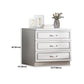 Rangement contemporain coffre en bois blanc commode verticale pour chambre à coucher