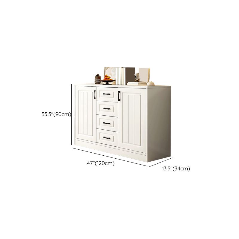 White Accent Cabinet Standard Rectangle Side Cabinet with Doors Clearhalo 'Cabinets & Chests' 'cabinets_chests' 'furn' 'furn_cabinets_chests' 'Furniture' 'Living Room Furniture' 1200x1200_ce3975e5-fce0-455b-9b23-a5f6651741f8