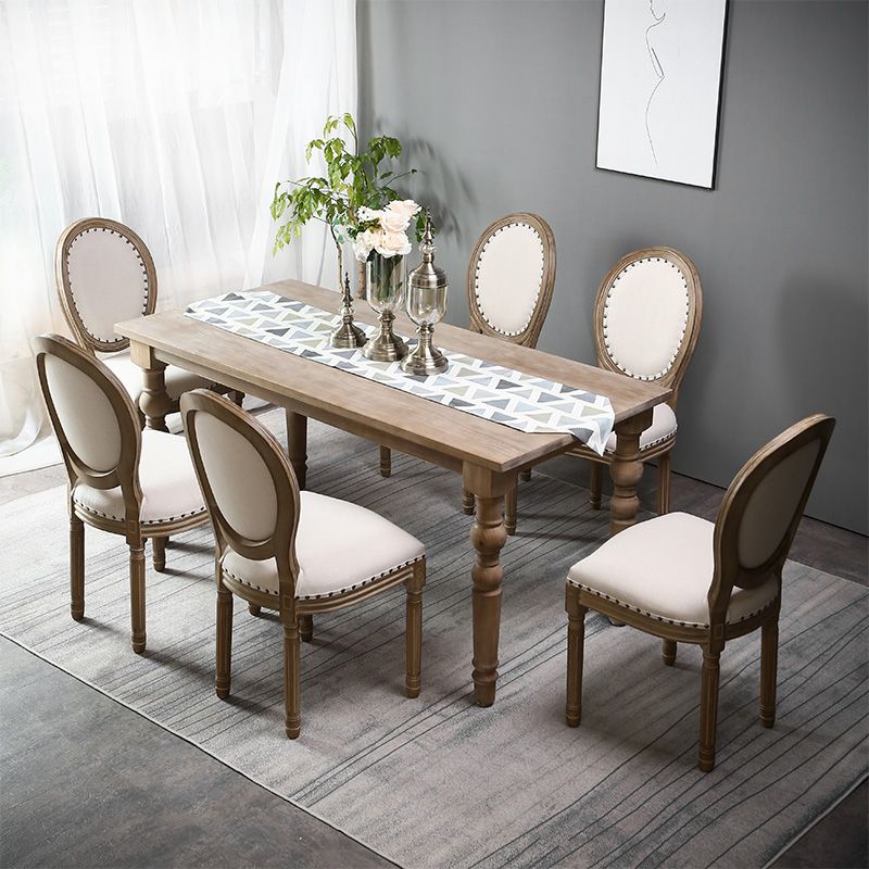 Traditional 1/2/5/7 Pieces Rectangle Dining Set Solid Wood Dining Table with Chairs Clearhalo 'Dining Room Sets' 'Dining Tables & Seating' 'dining_room_set' 'furn' 'furn_dining_room_set' 'Furniture' 'furniture_dining_room_set' 'Kitchen & Dining Furniture' 1200x1200_ce3a8abc-58c0-4638-b614-f80926c863c8