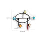 Moderne stijl minimalistische jas hanger home muur hangende metalen kaprek