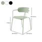 Hedendaagse stijl Open Back Plastic Dining Arm stoel met metalen benen voor thuis