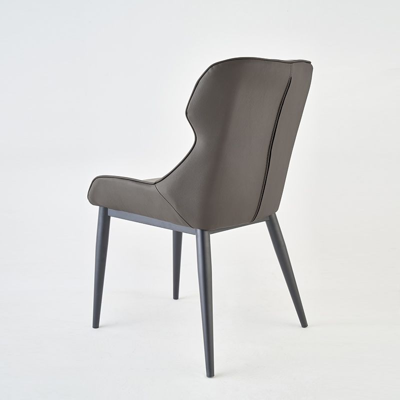 Contemporary Style Dining Room Chairs Dining Wingback Arm Chair with Metal Legs Clearhalo ' kitchen&dining_furn' 'Dining Chairs' 'Dining Tables & Seating' 'dining_chair' 'furn' 'furn_dining_chair' 'Furniture' 'furniture_dining_chair' 'Kitchen & Dining Furniture' 'kitchen' 1200x1200_ce409d9a-168c-438c-9cfd-b2f4912f8e7c