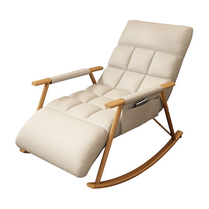 Chaise à bascule à simple base de fer chaise de canapé paresseux pour le salon