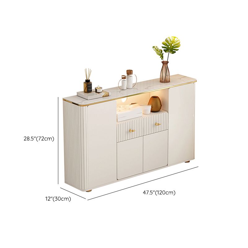 Stone TV Stand Console Glam Media Console TV Stand with Drawers Clearhalo 'furn' 'furn_tv_stands_entertainment_centers' 'Furniture' 'Living Room Furniture' 'TV Stands & Entertainment Centers' 'TV Stands & Media Storage Furniture' 'tv_stands_entertainment_centers' 1200x1200_ce43dd5a-7271-40af-afcf-6c5f0d679fb1