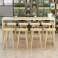 Solid Wood Counter Bar Stool Contemporary Armless Counter Stools