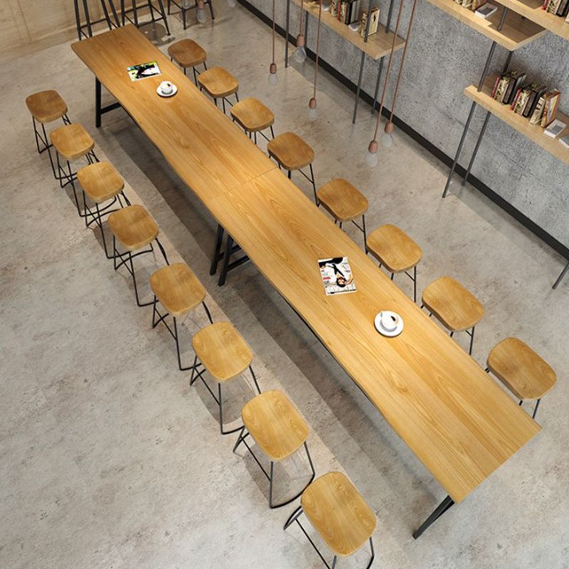 Rectangle Wood Counter Table Rectangle Industrial Style Bar Table for Kitchen Clearhalo 'Bar Furniture' 'Bar Tables' 'bar_tables' 'furn' 'furn_bar_tables' 'Furniture' 'Kitchen & Dining Furniture' 1200x1200_ce4614fc-58de-4803-b9c6-d166d26d48d8