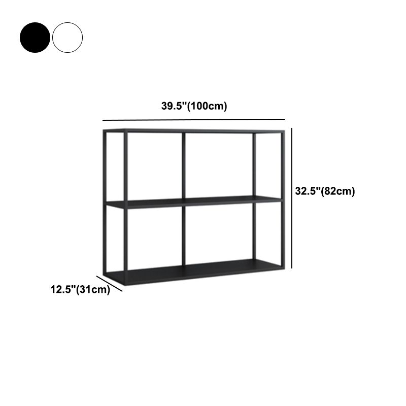 Open Rectangular Bookcase Industrial Metal Shelf for Study Room Clearhalo 'Bookcases' 'furn' 'furn_bookcases' 'Furniture' 'furniture_bookcases' 'kitchen' 'kitchen_bookcases' 'Living Room Furniture' 'Office Furniture' 1200x1200_ce46a82f-0187-404f-96bb-e992e840e5b6
