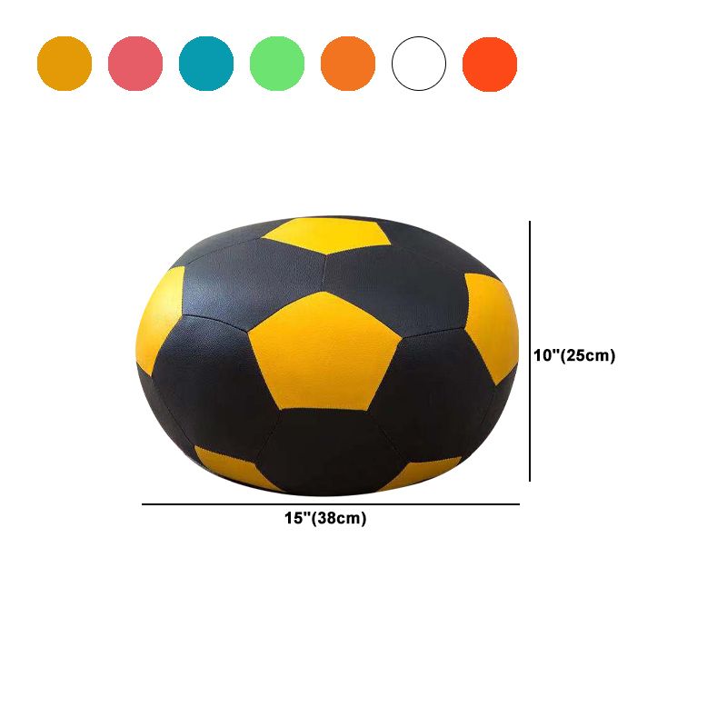 Water Resistant Standard Round Modern Red Leather Pouf for Living Room Clearhalo 'furn' 'furn_ottomans_poufs' 'Furniture' 'Living Room Furniture' 'Ottomans & Poufs' 'ottomans_poufs' 1200x1200_ce491358-b3c8-4102-9506-65f87a01c151