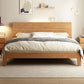 Letto standard a basso profilo standard scandinavo in legno massiccio