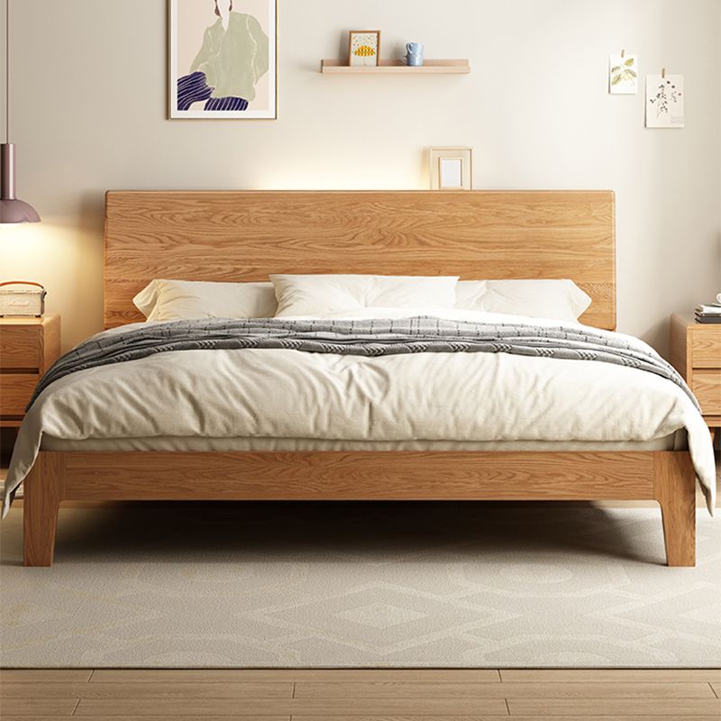 Letto standard a basso profilo standard scandinavo in legno massiccio