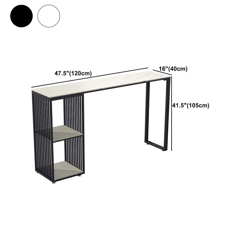 Living Room Modern Bar Table 42-inch Height Stone Top Bistro Table Clearhalo 'Bar Furniture' 'Bar Tables' 'bar_tables' 'furn' 'furn_bar_tables' 'Furniture' 'furniture_bar_tables' 'Kitchen & Dining Furniture' 1200x1200_ce4b86eb-727d-4fb9-bddc-5f94f6312e35