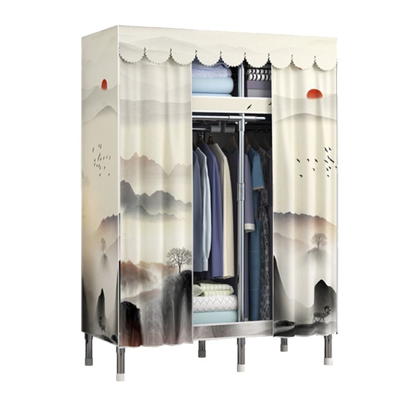 Armadio in metallo moderno in stile armadio da letto da letto con gambe