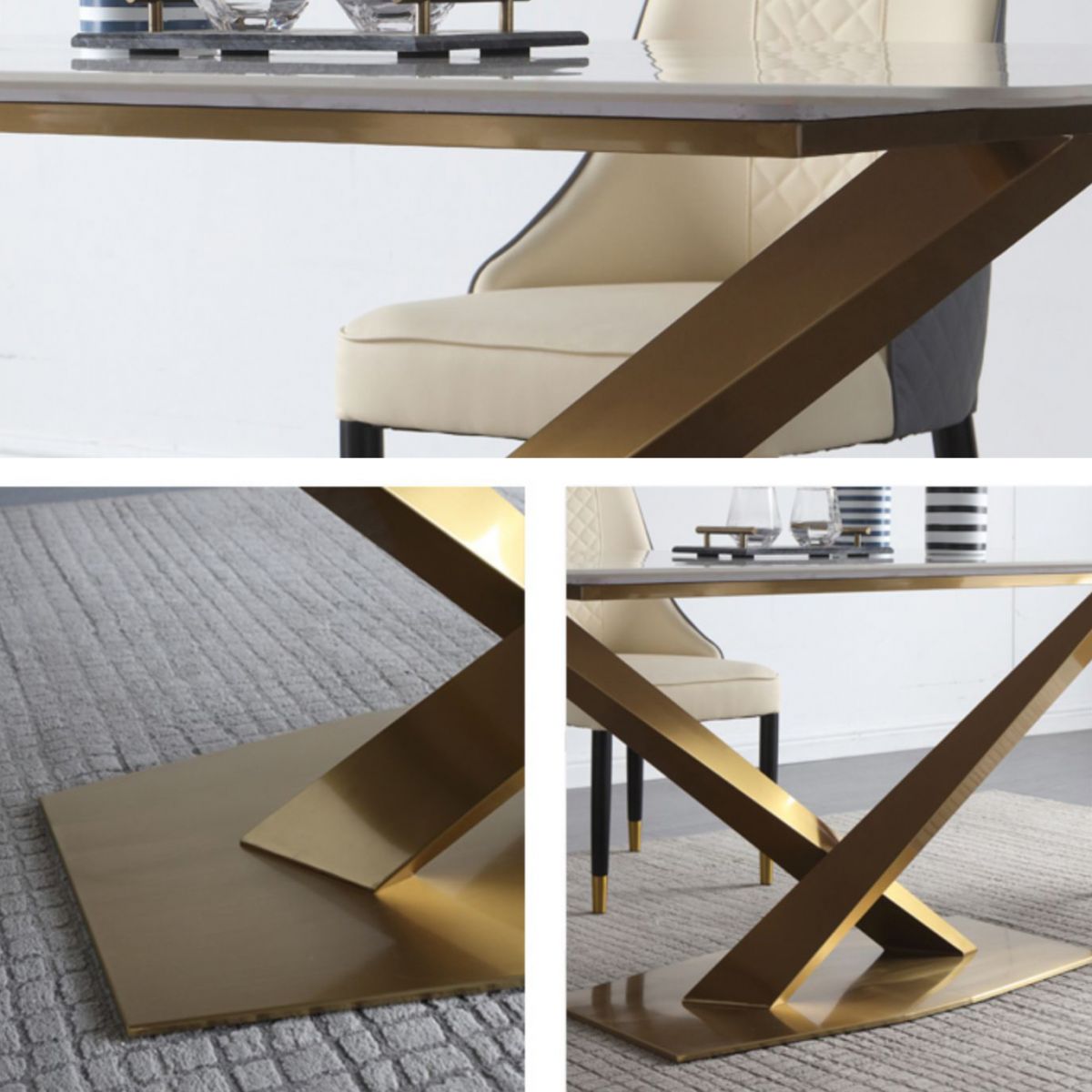 Rectangle Dining Table Traditional Luxury Dinner Room Stone Table for Home Clearhalo ' dining_table' 'Dining Tables & Seating' 'Dining Tables' 'furn' 'furn_dining_table' 'Furniture' 'furniture_dining_table' 'Kitchen & Dining Furniture' 'kitchen&dining_furn' 'kitchen' 'kitchen_dining_table' 1200x1200_ce4bfe7e-6d9e-4fbe-a93f-39ce965b056b