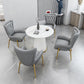 Glam Sintered Stone Dining Table Round Dinner Room Kitchen Table with Pedestal Base Clearhalo 'Dining Tables & Seating' 'Dining Tables' 'dining_table' 'furn' 'furn_dining_table' 'Furniture' 'furniture_dining_table' 'Kitchen & Dining Furniture' 'kitchen' 'kitchen_dining_table' 1200x1200_ce4c0bff-38d8-46a4-8f4b-3ddfd742e2cb