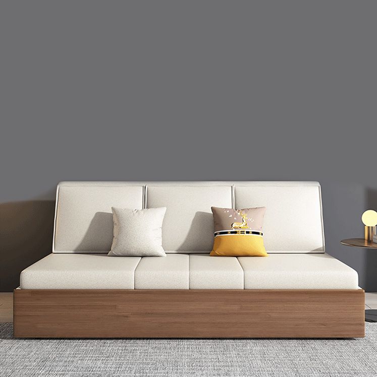 Cushion Back Sofa Futon Armless Convertible Sofa with Storage Clearhalo 'furn' 'furn_futons' 'Furniture' 'Futons & Daybeds' 'Futons' 'Living Room Furniture' 1200x1200_ce4c2cac-188e-4568-baee-d61660fd4927