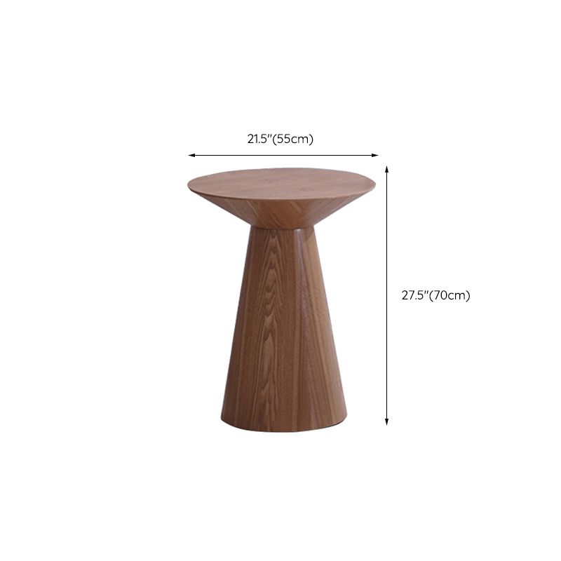 Mesa contemporánea de la sala de estar de madera maciza/mesa de pedestal cuadrado