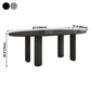 Oval Solid Wood Dining Table in Grey/Black Modern Table with 4 Legs for Restaurant Clearhalo ' dining_table' 'Dining Tables & Seating' 'Dining Tables' 'furn' 'furn_dining_table' 'Furniture' 'furniture_dining_table' 'Kitchen & Dining Furniture' 'kitchen&dining_furn' 'kitchen' 'kitchen_dining_table' 1200x1200_ce4edb88-97df-4525-b71d-dc40cb44750a