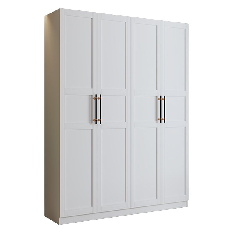 Engineered Wood Wardrobe Armoire Modern White Wardrobe Cabinet