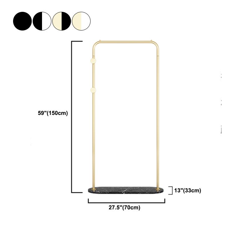 Moderner Kleiderregal 2 Haken Feste Farbmetallhalle mit Marmorboden