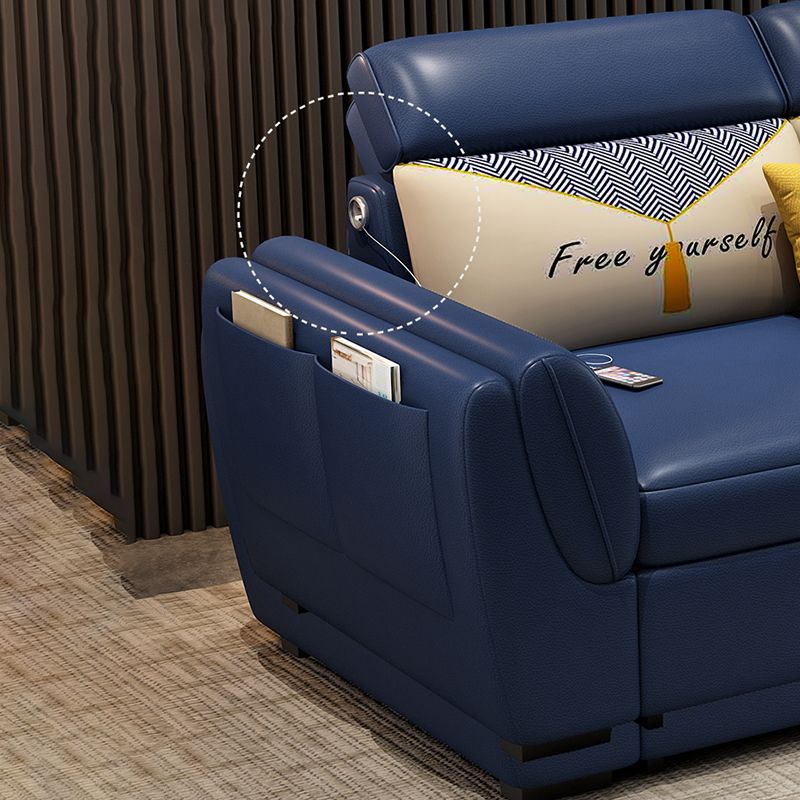 Divani convertibili blu divano resistente all'acqua con conservazione