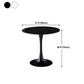 Round Dining Table Stone Top Dining Table in Black and White Clearhalo 'Dining Tables & Seating' 'Dining Tables' 'dining_table' 'furn' 'furn_dining_table' 'Furniture' 'Kitchen & Dining Furniture' 1200x1200_ce52e060-b664-459d-892f-4e2e264f8419