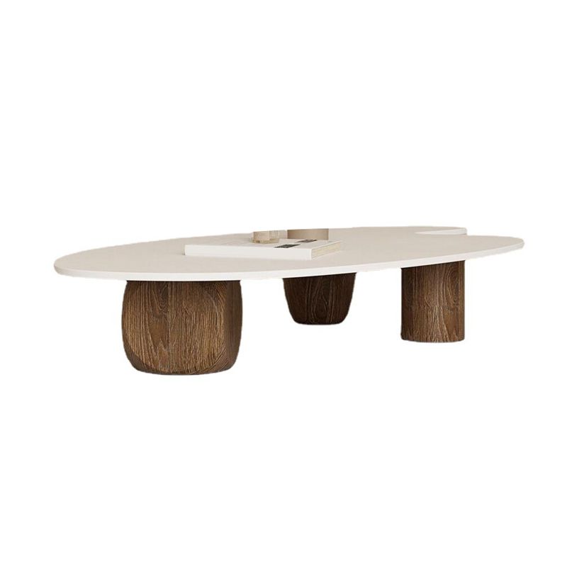 Scandinavian Style Coffee Table 3 Legs Wooden Coffee Table in White Clearhalo 'Coffee & Accent Tables' 'Coffee Tables' 'coffee_tables' 'furn' 'furn_coffee_tables' 'Furniture' 'Living Room Furniture' 1200x1200_ce535ecb-2b16-4a51-9c1d-a4c2ff904347