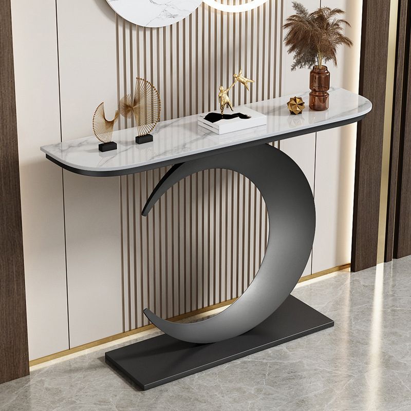 Tavolino console con console antico console con console glam di mezza luna