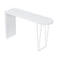 Specialty Pub Table Contemporary Wood Bar Table in White for Indoor